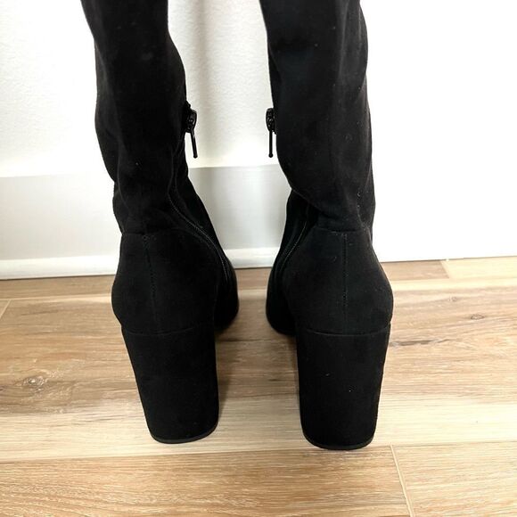 JESSICA SIMPSON Brixten Over The Knee Suede Black Boots Size 6 - Picture 5 of 10